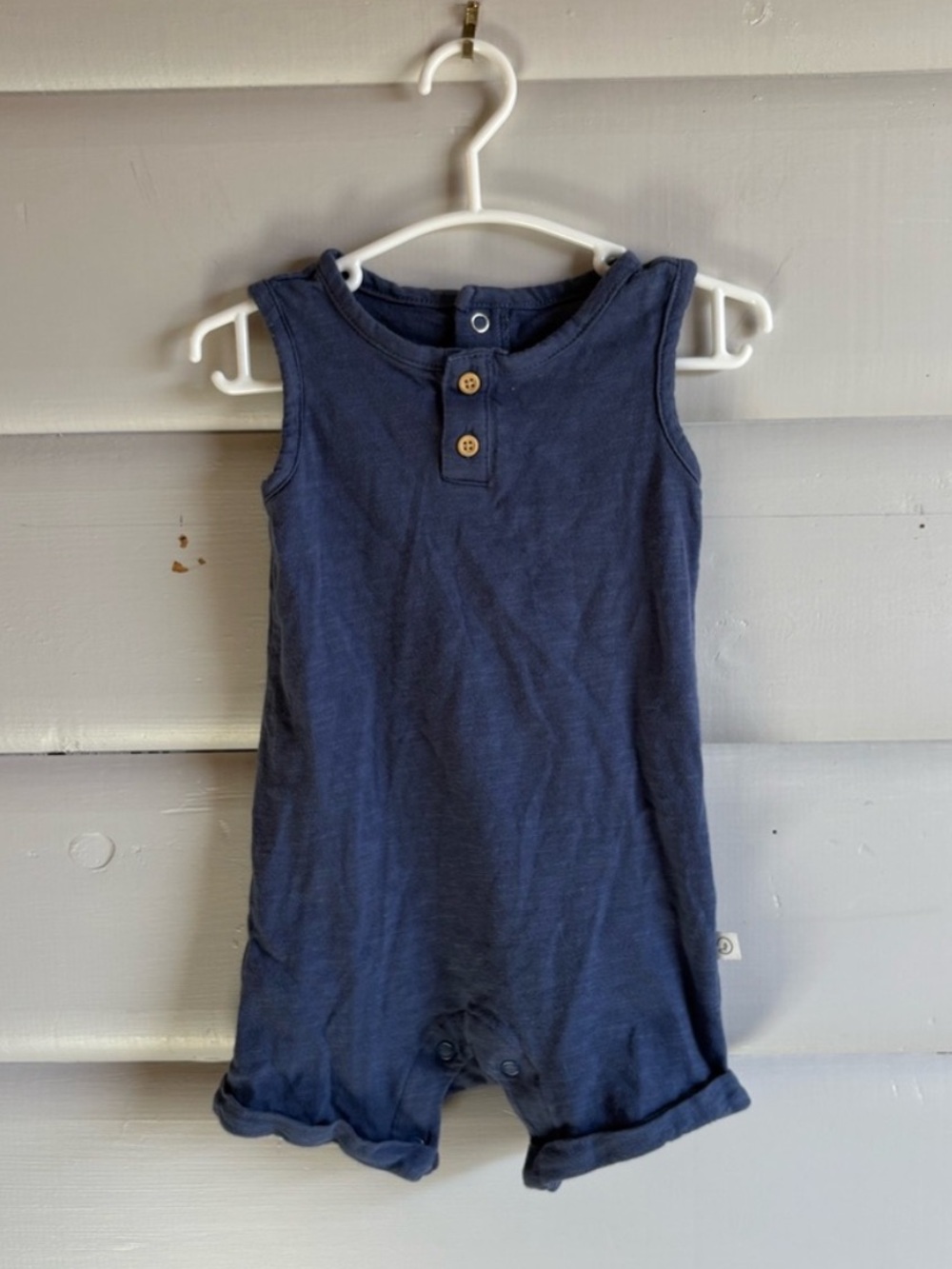 3/$25 Little Planet Organic Navy Tank Top Jumpsuit for Babies size 9m